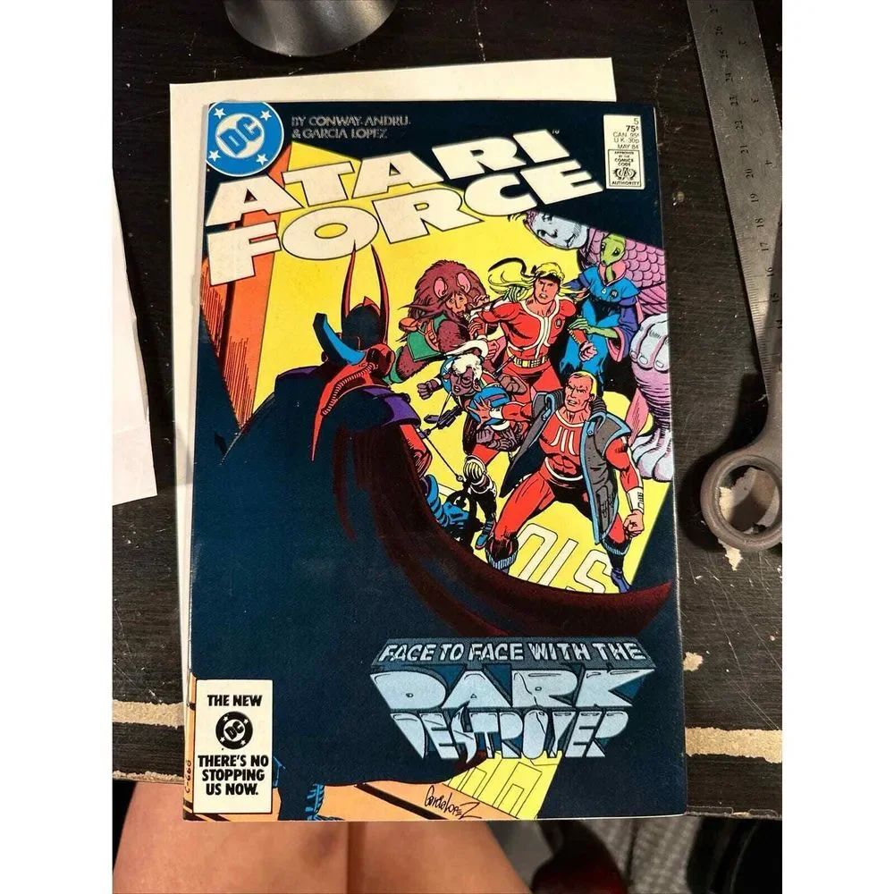 ATARI FORCE 5 MAY 84‎ Face to Face with the Dark Destroyer Comic Book